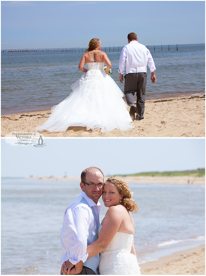First Landing State Park Beach Wedding: Brandi + Adam