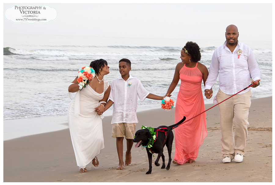Virginia Beach Oceanfront Beach Wedding: Crystal + Michael