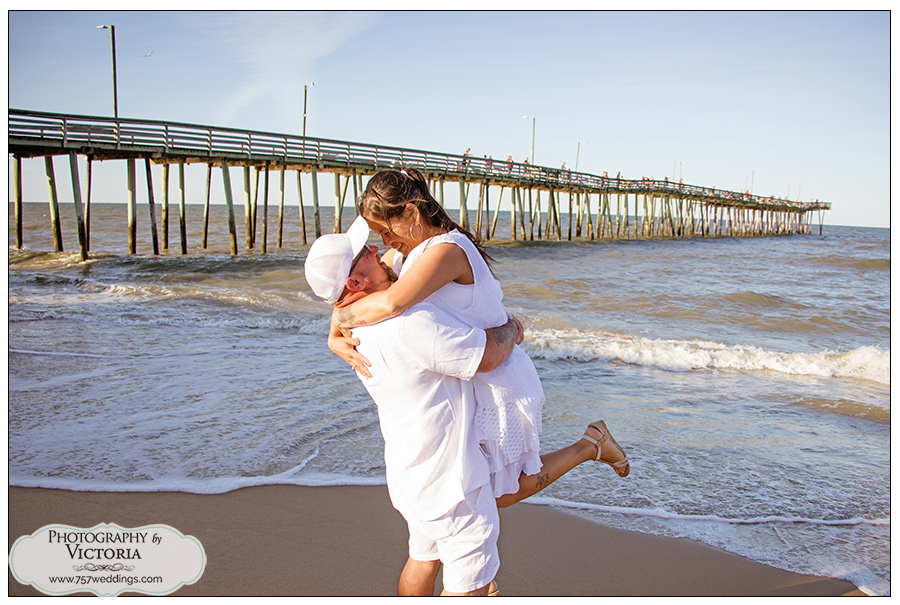 Virginia Beach Oceanfront Vow Renewal: Jennifer + Rob