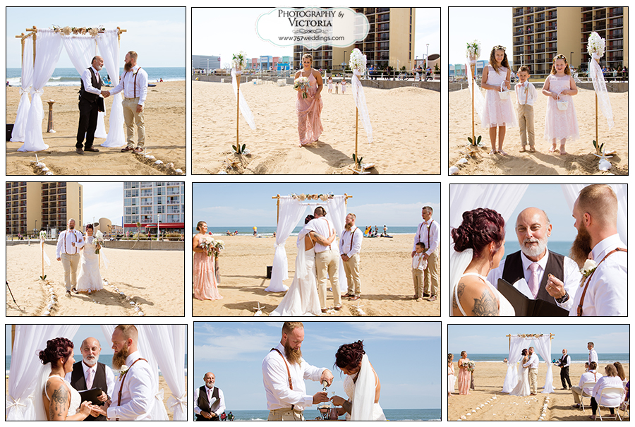 Virginia Beach Oceanfront Beach Wedding - 757 Weddings - Virginia Beach Wedding Chapel - Photography by Victoria Begault