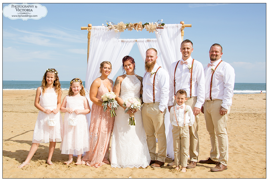 Virginia Beach Oceanfront Beach Wedding - 757 Weddings - Virginia Beach Wedding Chapel - Photography by Victoria Begault