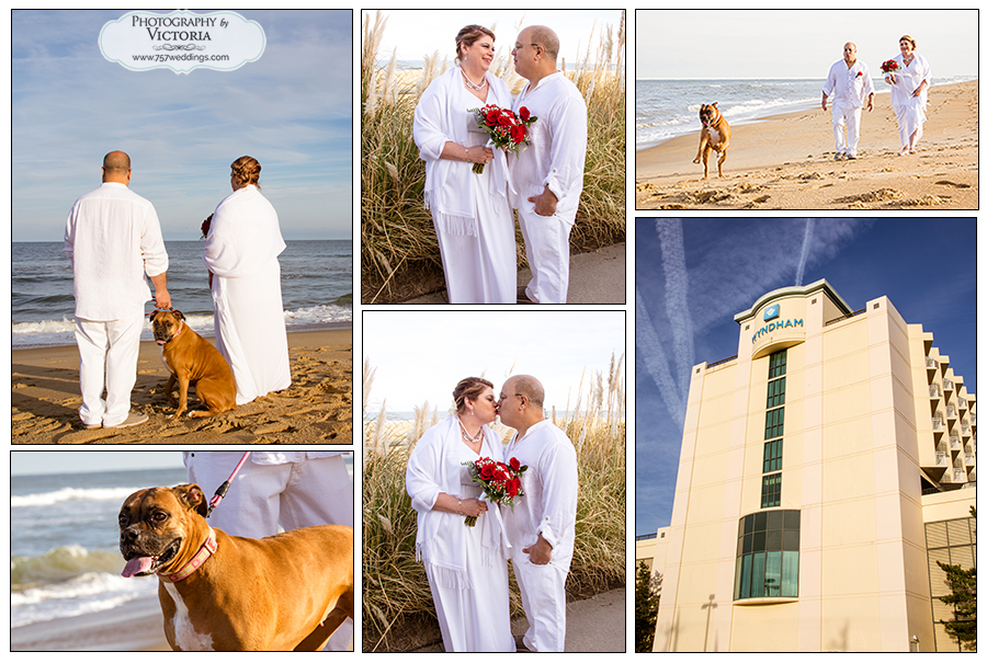 Brenda and Tony's beach wedding at the Wyndham Oceanfront Hotel in Virginia Beach, VA | beach wedding packages from 757Weddings.com
