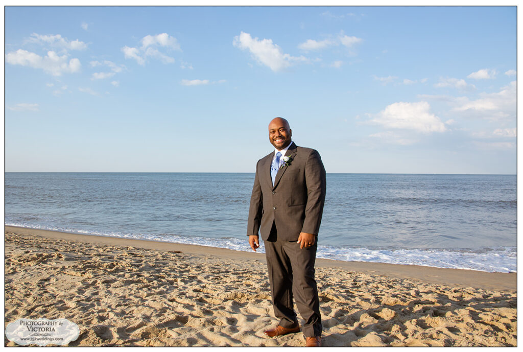 Akia and Joshua's Virginia Beach elopement on the beach in June 2020 with the Virginia Beach Wedding Chapel - photographed by Victoria Begault