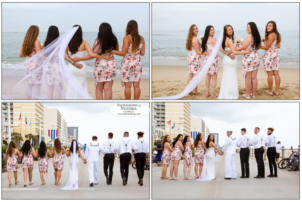 Sydney and Marcus' wedding on the beach in the Virginia Beach Resort area - photography by Victoria Begault