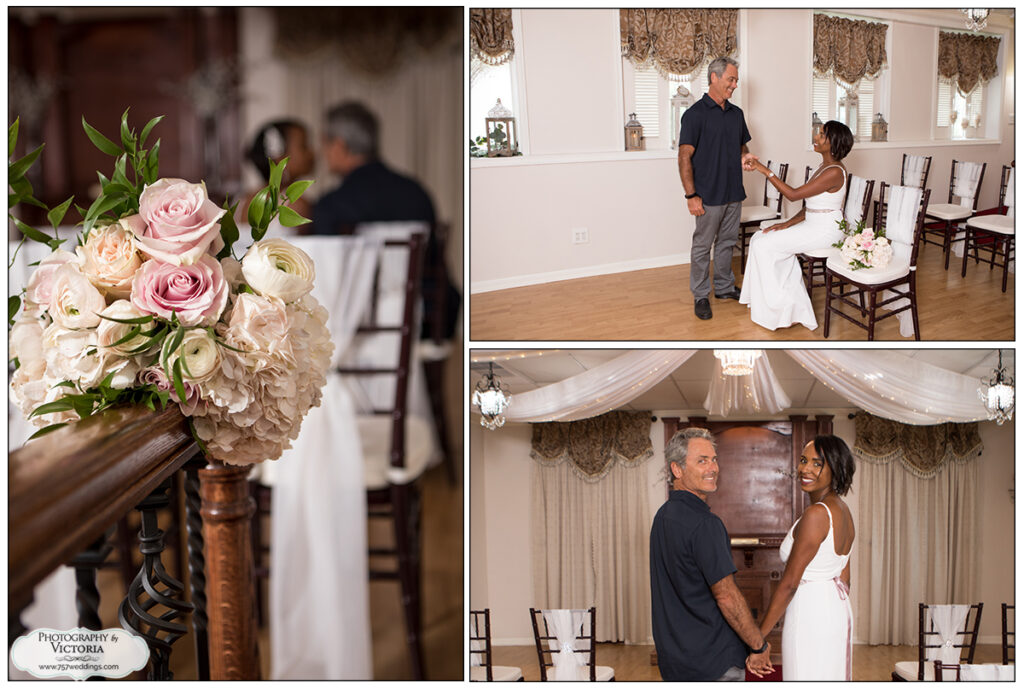 Feeling and Jason's August 2020 wedding at our indoor wedding venue