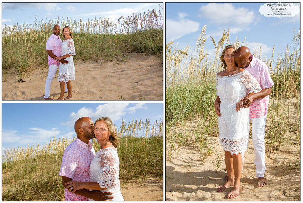 Jacalyn and Marvin's August 2020 wedding at the indoor wedding venue Virginia Beach Wedding Chapel. Beach photo session took another day.