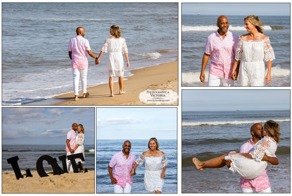 Jacalyn and Marvin's August 2020 wedding at the indoor wedding venue Virginia Beach Wedding Chapel. Beach photo session took another day.