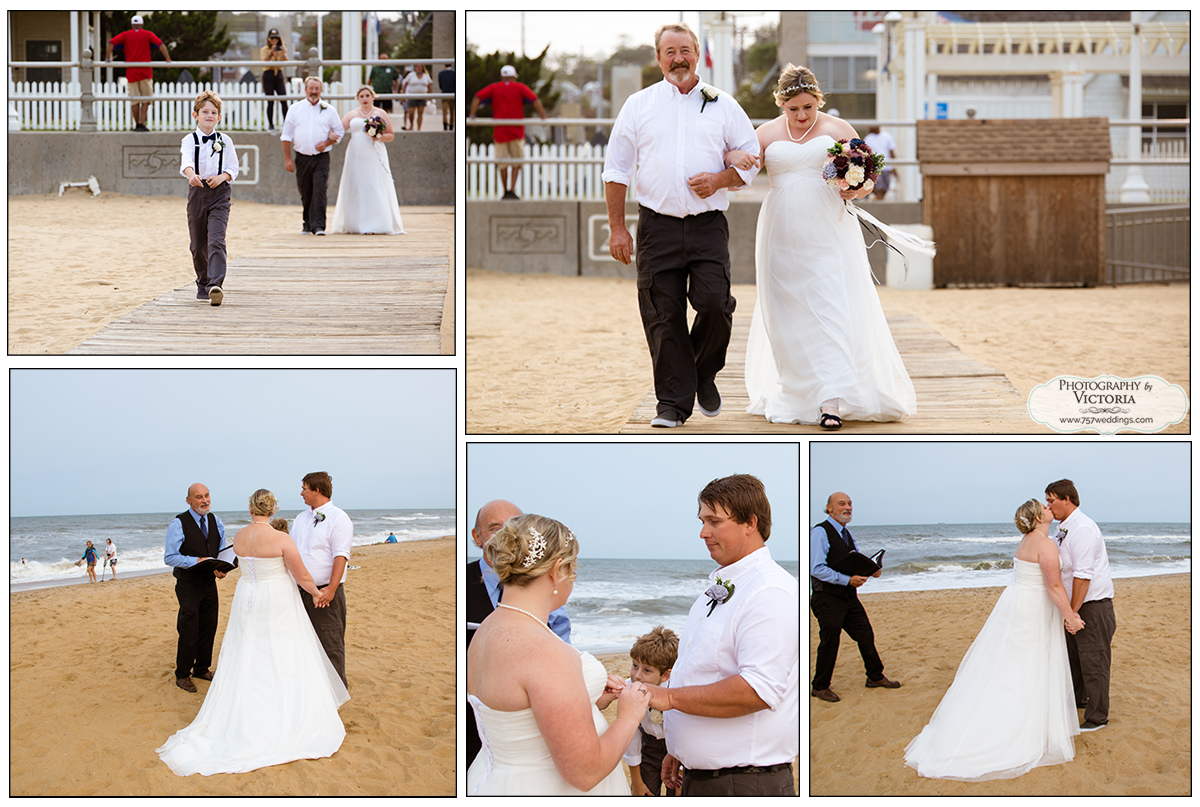 Sara and Shawn's Virginia Beach oceanfront elopement - 757weddings.com - Photography by Victoria Begault - Ceremony officiated by Reverend Bruce Begault