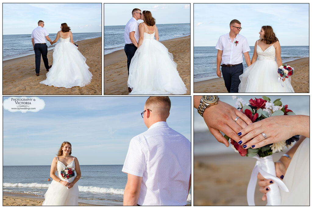 Nicole and Connor's June 2020 wedding on the beach in Virginia Beach