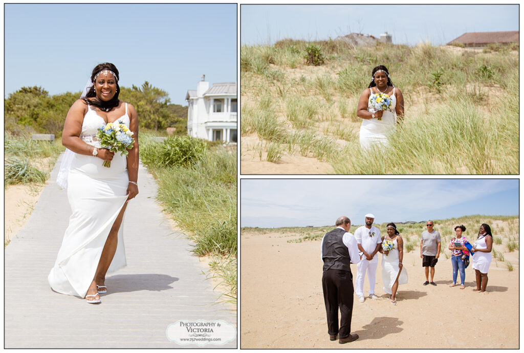Virginia Beach wedding on the beach