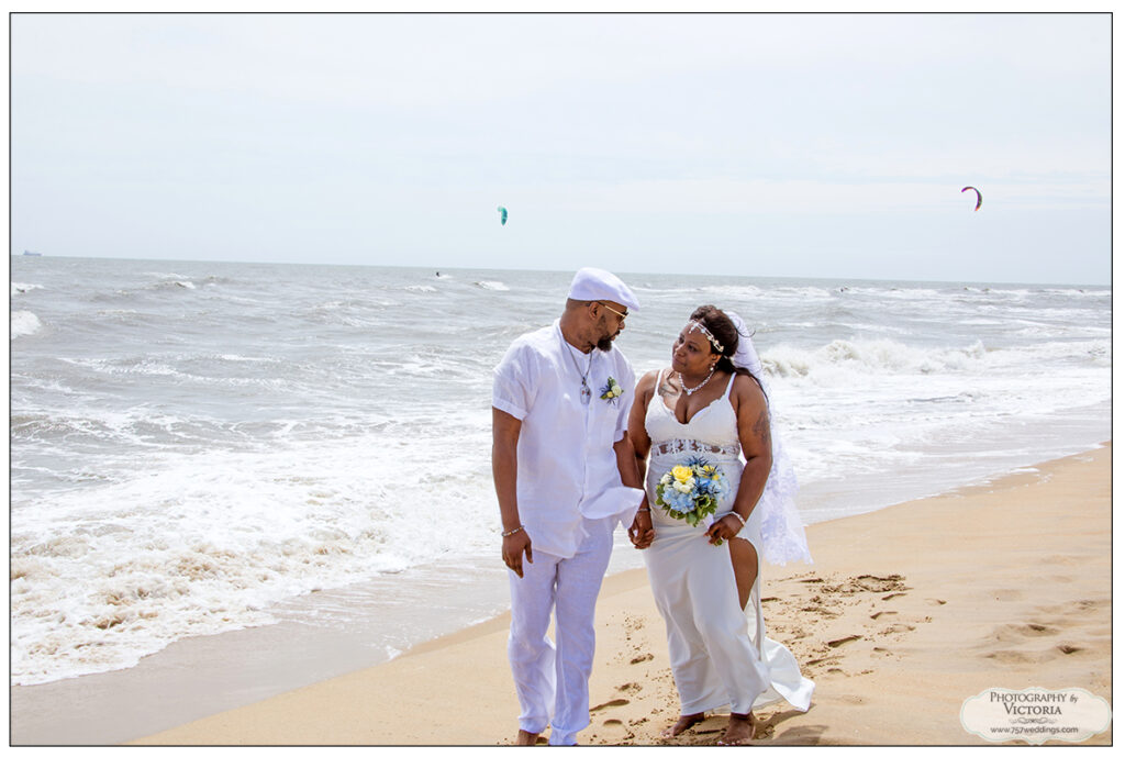 Virginia Beach wedding on the beach