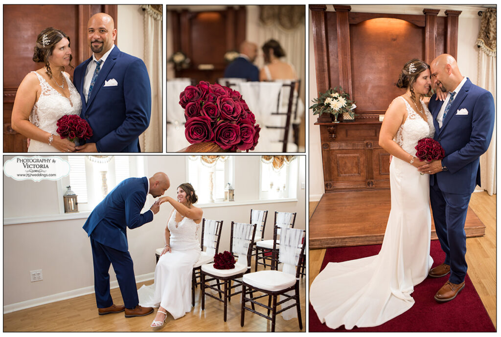 Susan and Alex of Virginia Beach, VA wed at our indoor venue on July 11, 2020! Ceremony officiated by Reverend Bruce Begault and photographed by Victoria Begault!