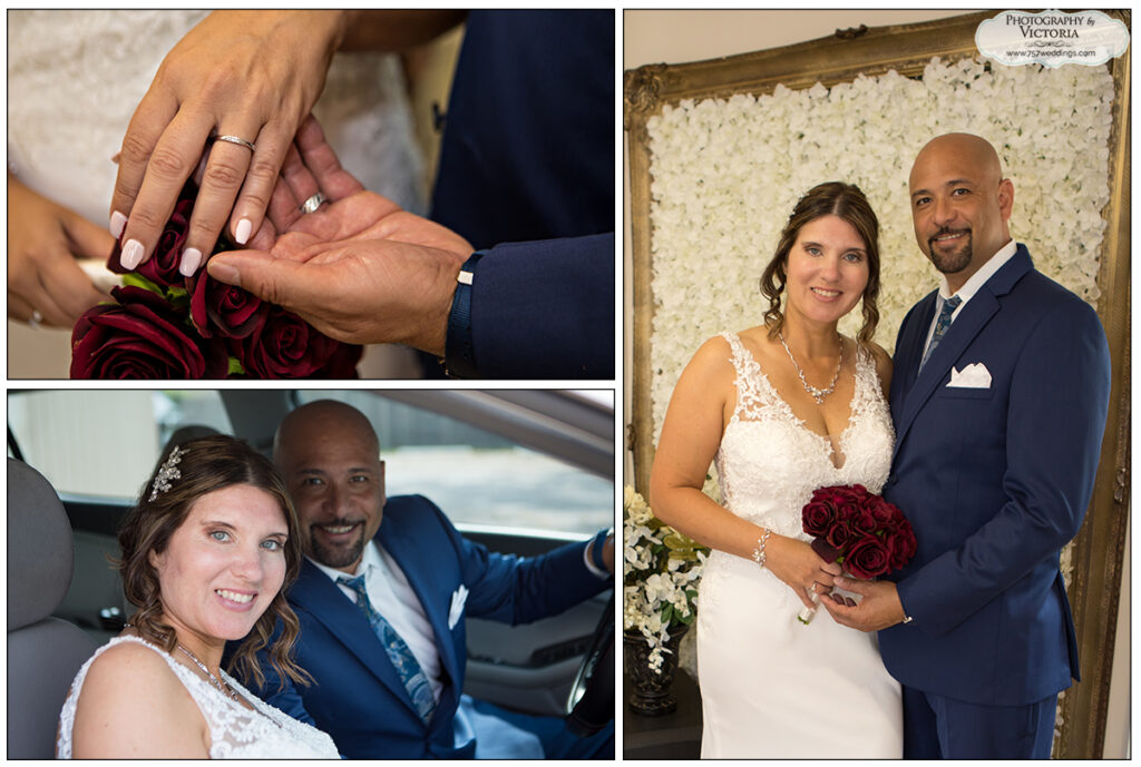 Susan and Alex of Virginia Beach, VA wed at our indoor venue on July 11, 2020! Ceremony officiated by Reverend Bruce Begault and photographed by Victoria Begault!