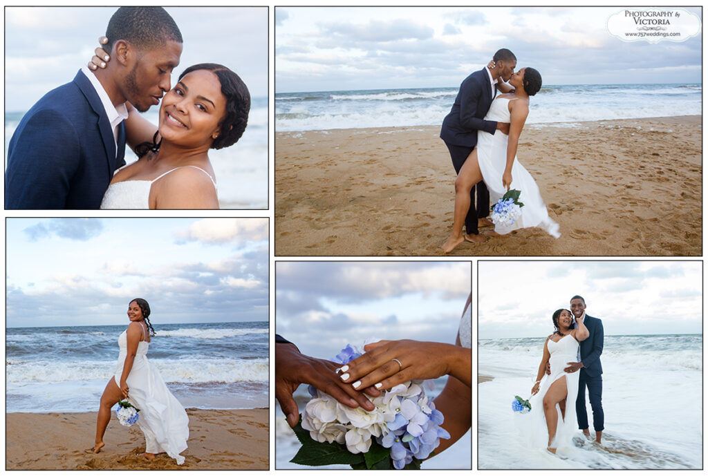 Tailor and Jordan's September 2020 Virginia Beach wedding at the Wyndham Virginia Beach Oceanfront on the beach