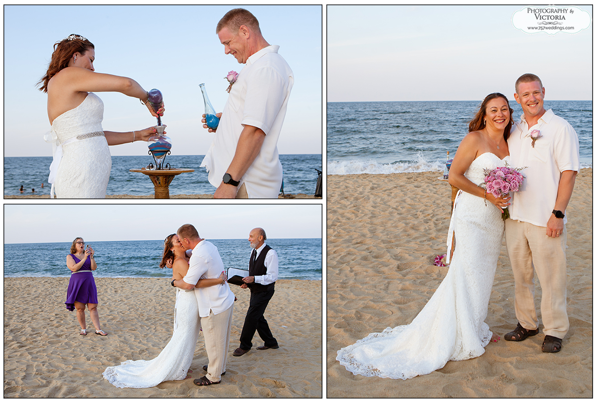 Virginia Beach Oceanfront Vow Renewal - Margaret and Daniel - officiated by Reverend Bruce Begault and photographed by Victoria Begault at the Wyndham Virginia Beach Oceanfront