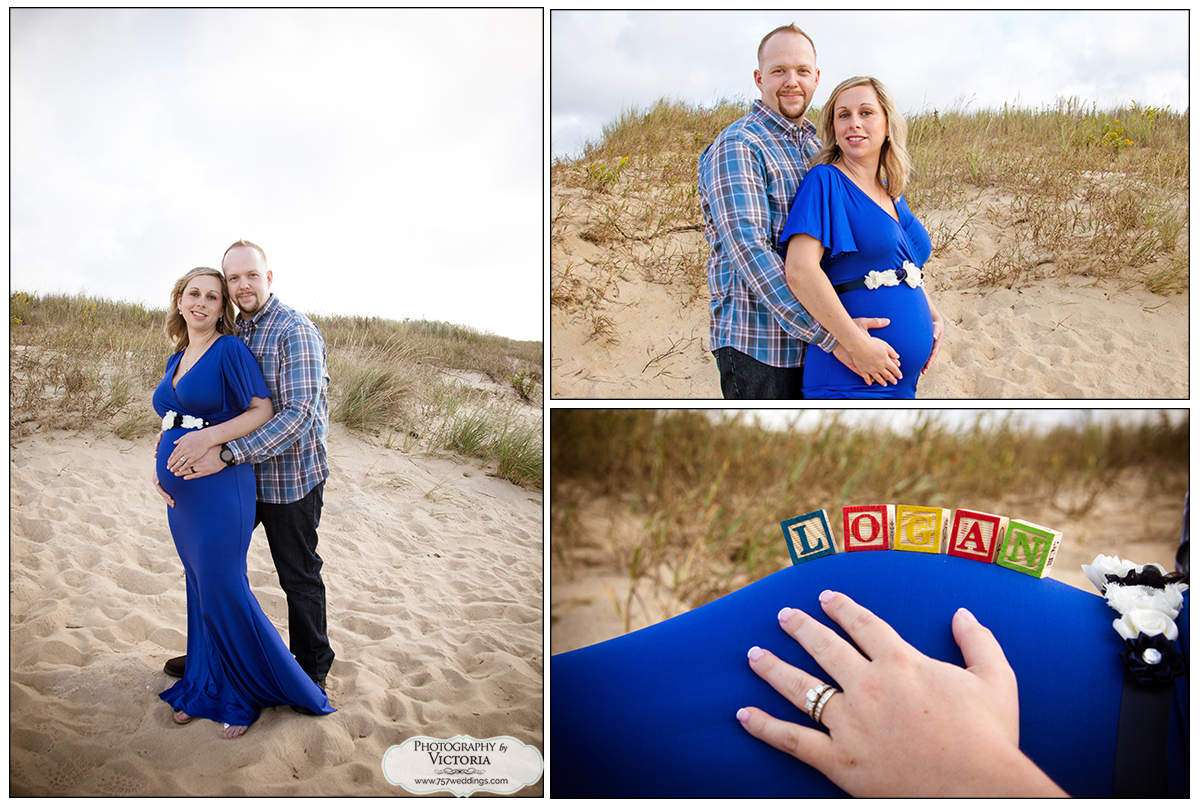 Krissy and John's maternity beach session and First Landing State Park