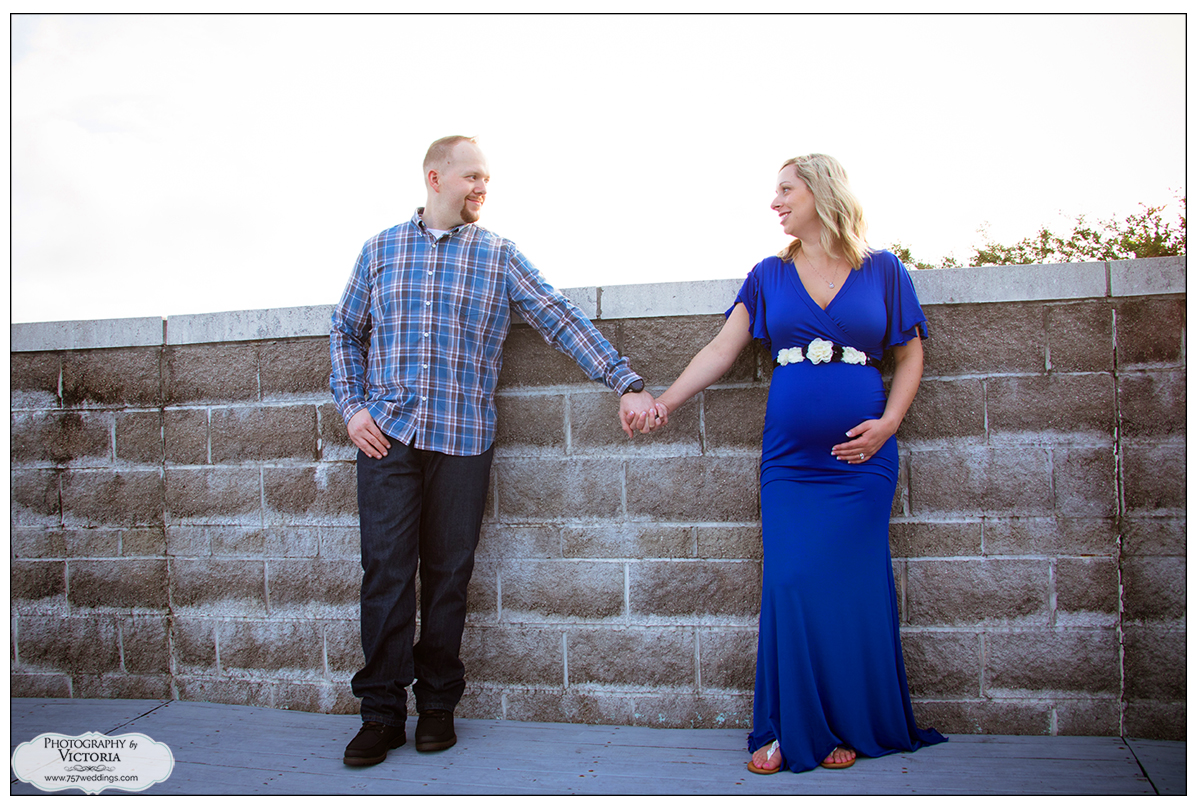 Krissy and John's maternity beach session and First Landing State Park
