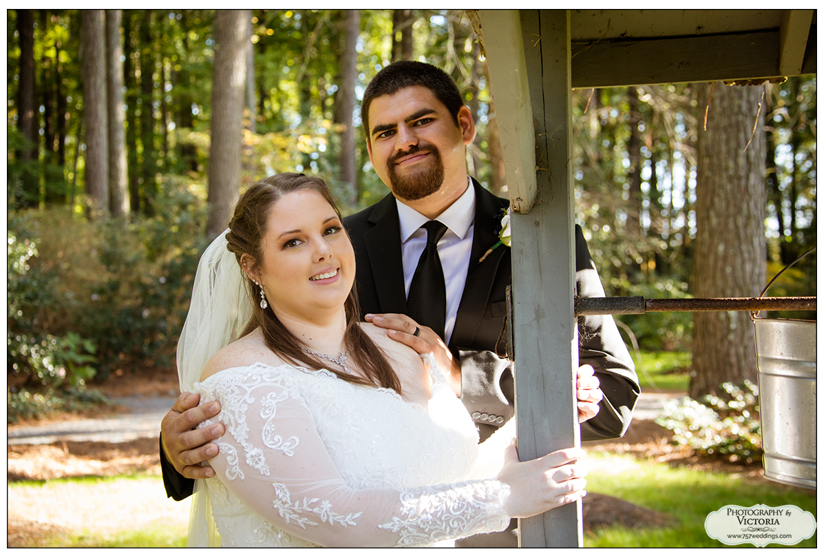 Brittany and John's indoor wedding at the Virginia Beach Wedding Chapel with photos taken at Red Wing Park!