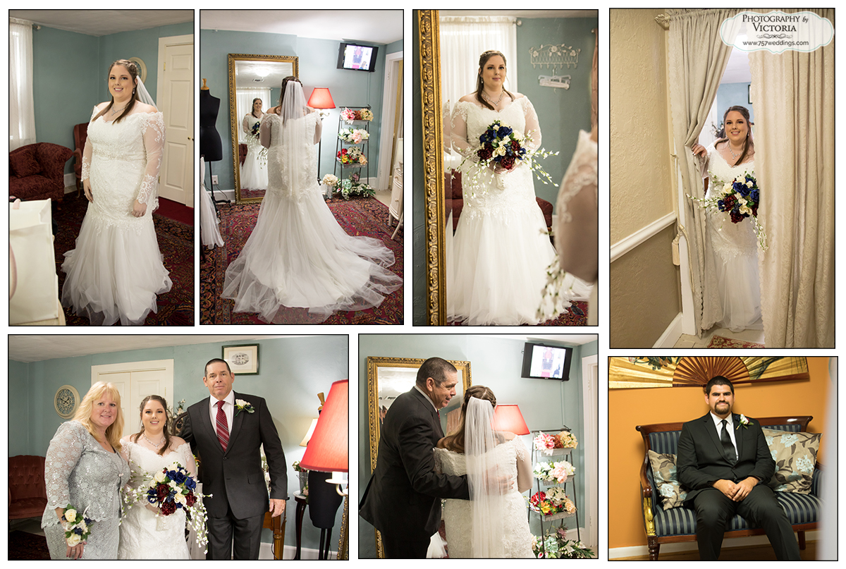 Brittany and John's indoor wedding at the Virginia Beach Wedding Chapel with photos taken at Red Wing Park!