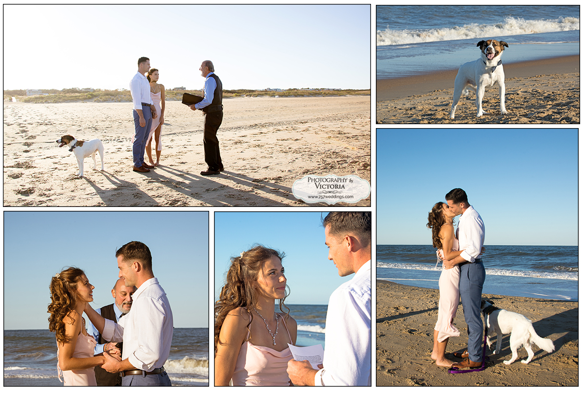 Mikaela and Coady's October 2020 elopement at the Virginia Beach Oceanfront with 757weddings.com. Officiated by Reverend Bruce Begault and photographed by Victoria Begault.