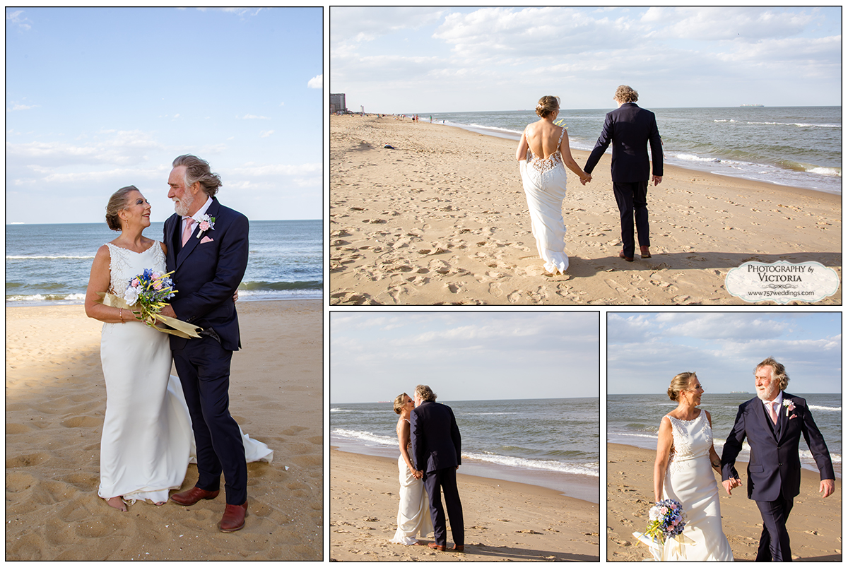 Cheryl and David's Virginia Beach Wedding behind the Hilton Virginia Beach Oceanfront and King Neptune