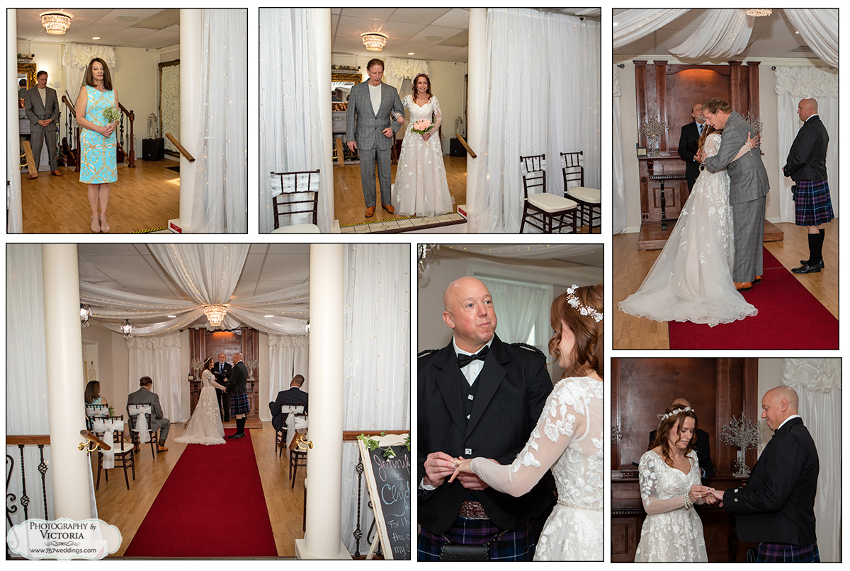 Jennifer and Clyde's March 2021 wedding at our indoor wedding venue