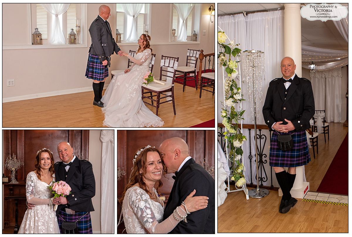 Jennifer and Clyde's March 2021 wedding at our indoor wedding venue