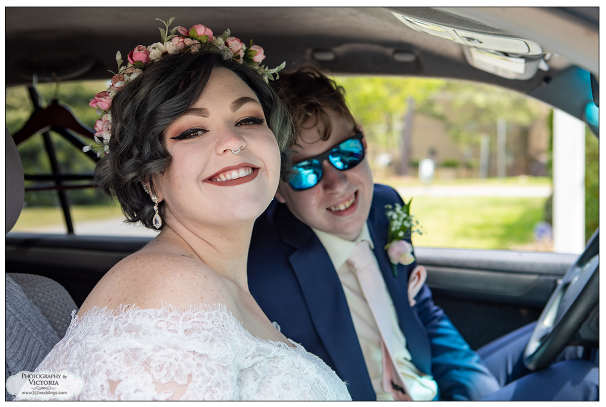 Abbey and Peyton's April 2021 wedding at the Virginia Beach Wedding Chapel