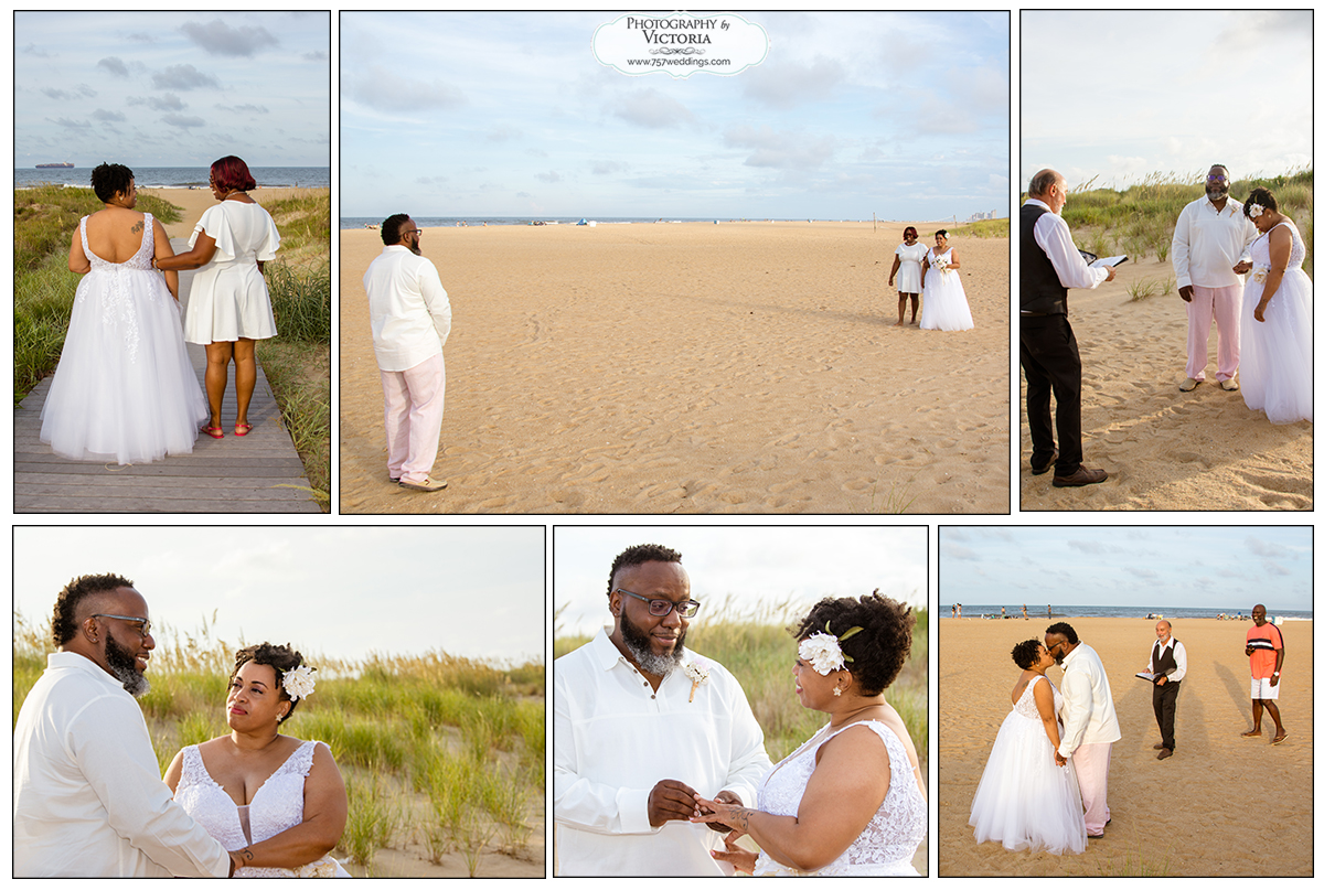 Stayce and Barry's August 2021 elopement at the north end of Virginia Beach - 757weddings.com - Virginia Beach Wedding Packages