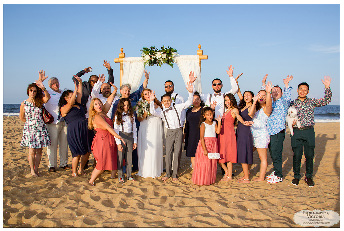 Ingler and Cris' Sandbridge Beach Wedding in August 2021 - Micro Special Wedding Package - 757Weddings.com - beach wedding packages