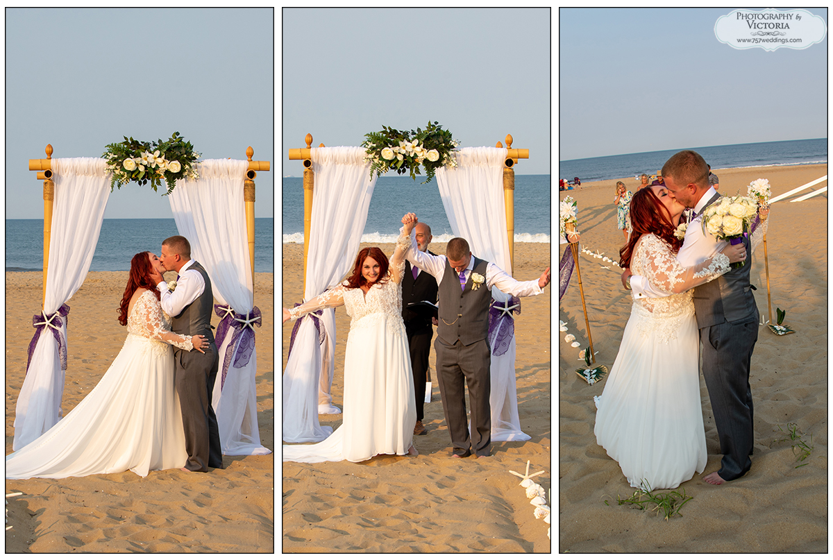 Sandbridge Little Island Park beach wedding in Virginia Beach