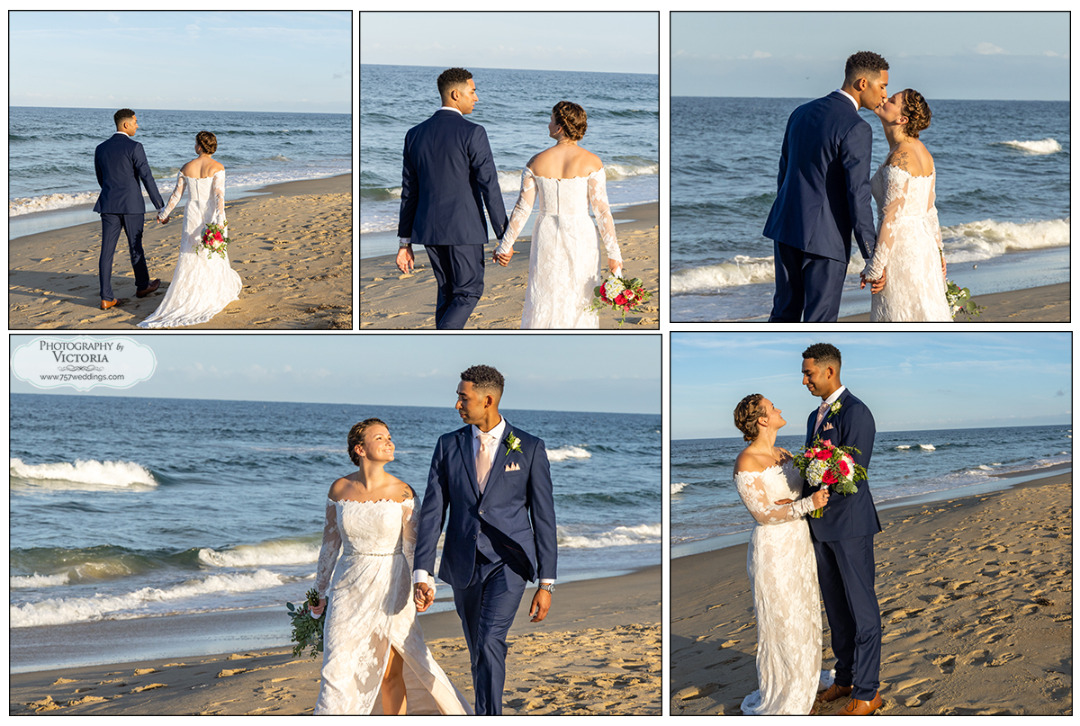 Jessica and Donovan's beach wedding at Little Island Park in Sandbridge - Virginia Beach wedding packages on the beach