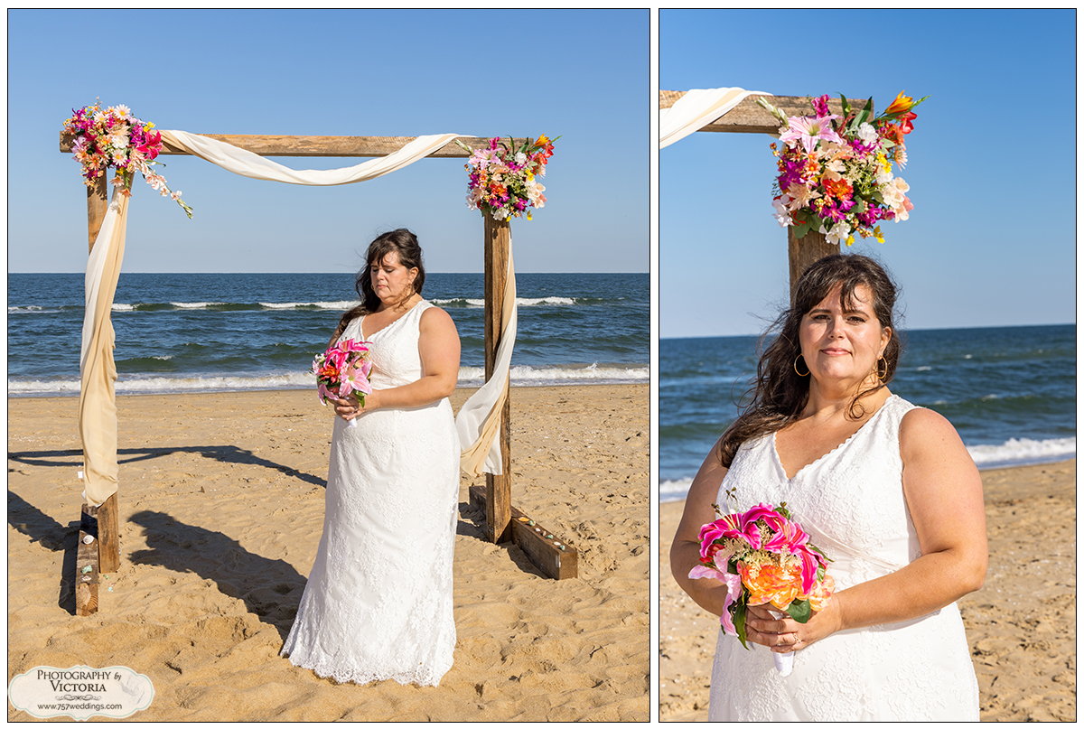 Sandbridge beach house beach wedding and reception - Reverend Bruce Begault - photography by Victoria Begault - Sandbridge beach wedding packages