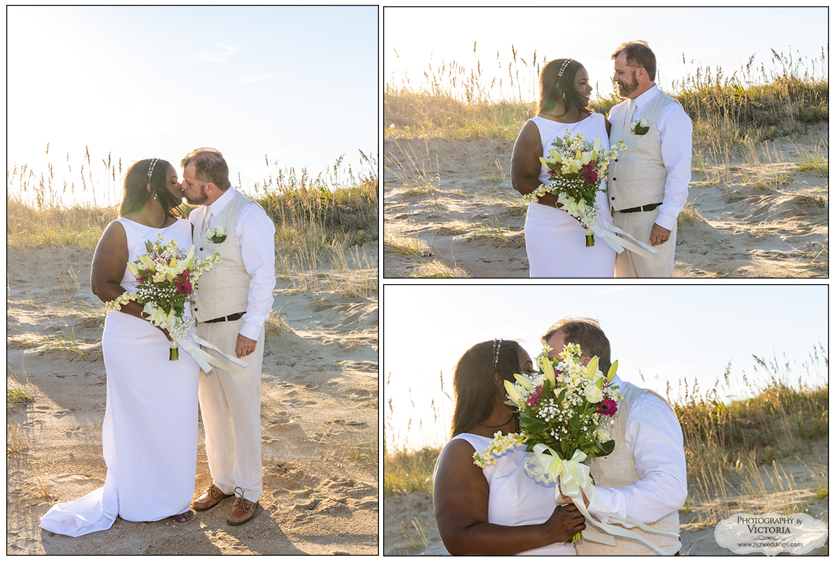 China and James' Virginia Beach north end elopement - Virginia Beach elopement packages - Reverend Bruce Begault marriage officiant - photography by Victoria Begault