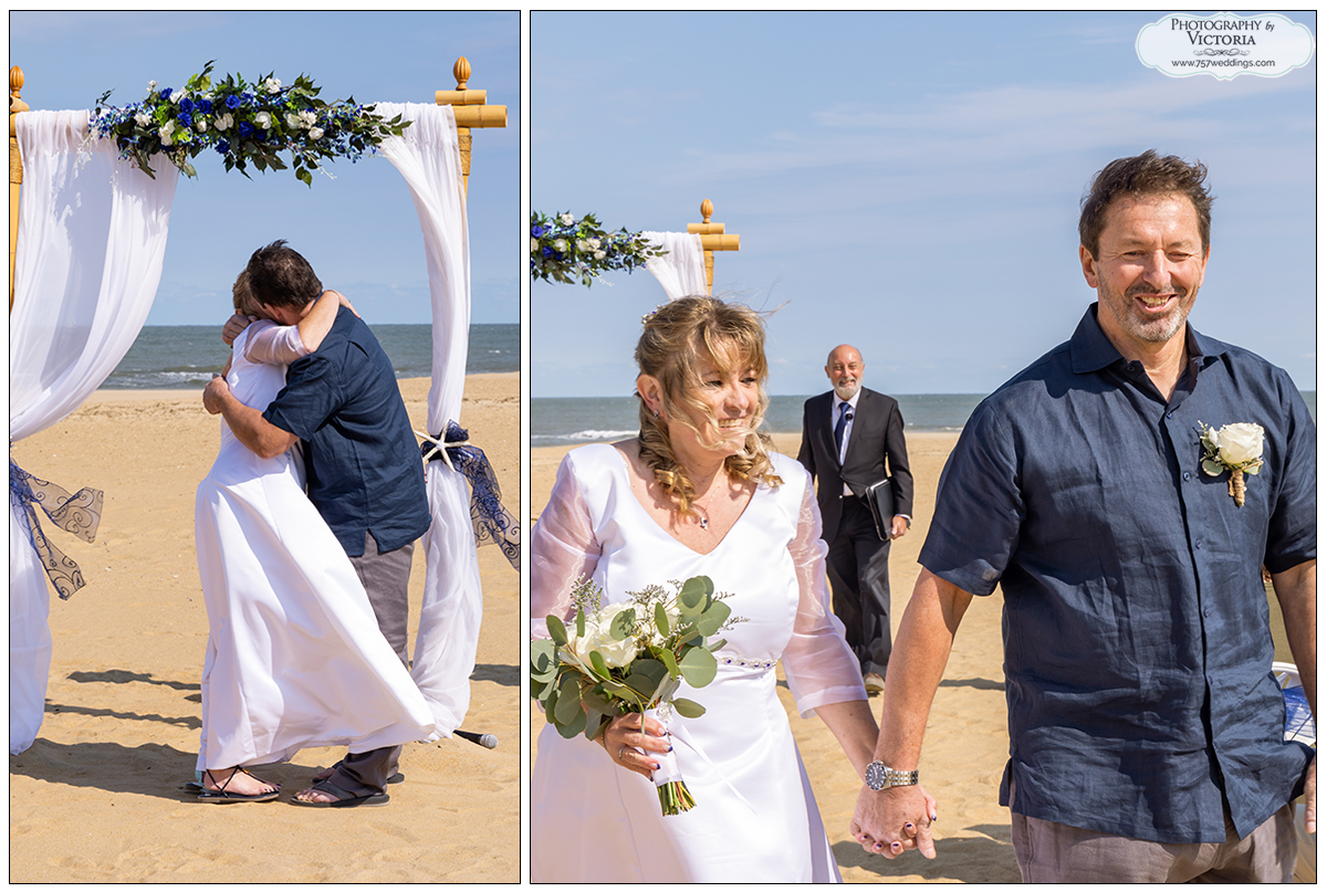 Cathy and Lionel's Virginia Beach oceanfront wedding at the Wyndham Hotel - Virginia Beach wedding packages on the beach - photography by Victoria Begault - Reverend Bruce Begault, wedding officiant