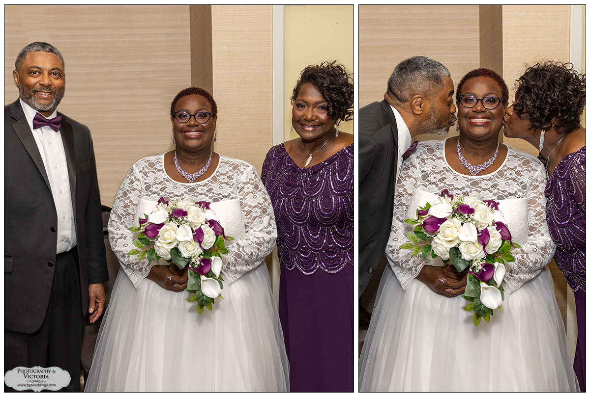 Tamisha and Magonia's wedding at the Wyndham Virginia Beach Oceanfront Hotel - Atlantic Ballroom - Officiated by Reverend Bruce Begault - photographed by Victoria Begault