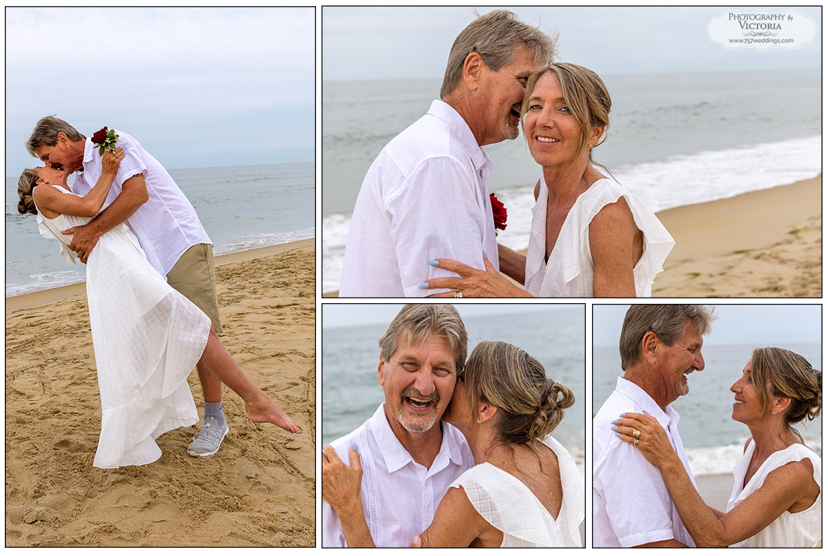 Christina and Peter's Sandbridge Beach wedding across from the Sandbridge Market in Virginia Beach, VA