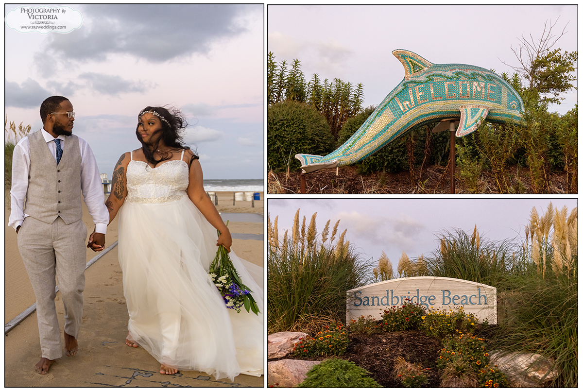 Brianna and Ja'Ron's Virginia Beach wedding on the beach in Sandbridge